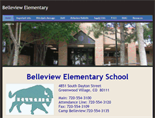 Tablet Screenshot of belleviewelementary.weebly.com