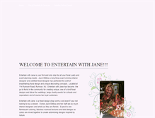 Tablet Screenshot of entertainwithjane.weebly.com
