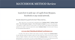 Desktop Screenshot of matchbook-method.weebly.com