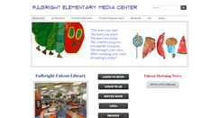 Desktop Screenshot of fulbrightelementarylibrary.weebly.com