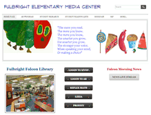 Tablet Screenshot of fulbrightelementarylibrary.weebly.com