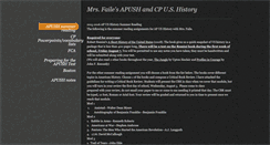 Desktop Screenshot of faileushistory.weebly.com