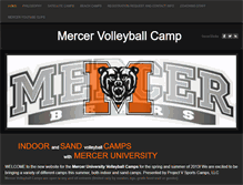 Tablet Screenshot of mercervolleyballcamp.weebly.com