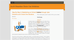 Desktop Screenshot of jacobdimartinochoiceonesolutions.weebly.com