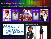 Tablet Screenshot of mybieberwish.weebly.com