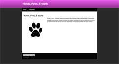 Desktop Screenshot of handsheartspaws.weebly.com