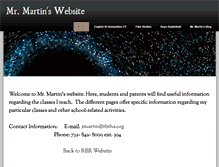 Tablet Screenshot of mrmartinrbr.weebly.com