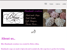 Tablet Screenshot of blisshandmadecreations.weebly.com