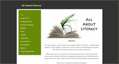 Desktop Screenshot of allaboutliteracy.weebly.com