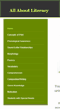 Mobile Screenshot of allaboutliteracy.weebly.com