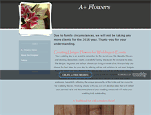 Tablet Screenshot of aplusflowers.weebly.com