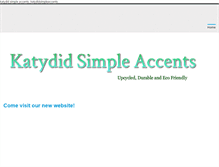 Tablet Screenshot of katydidsimpleaccents.weebly.com
