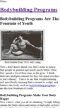 Mobile Screenshot of bodybuildingprograms.weebly.com