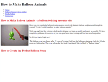 Tablet Screenshot of howtomakeballoonanimals.weebly.com