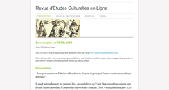 Desktop Screenshot of etudesculturelles.weebly.com