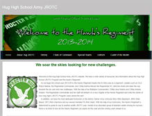 Tablet Screenshot of hughawksjrotc.weebly.com