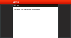 Desktop Screenshot of ncaa06.weebly.com