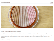 Tablet Screenshot of cosmeticsaholic.weebly.com