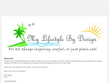 Tablet Screenshot of mylifestylebydesign.weebly.com