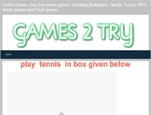 Tablet Screenshot of games2try.weebly.com