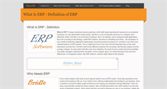 Desktop Screenshot of erpdefinition.weebly.com