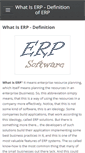 Mobile Screenshot of erpdefinition.weebly.com