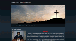 Desktop Screenshot of mcarthurbibleinstitute.weebly.com