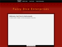 Tablet Screenshot of fuzzydiceenterprises.weebly.com