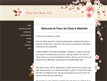 Tablet Screenshot of fleurdeclean.weebly.com