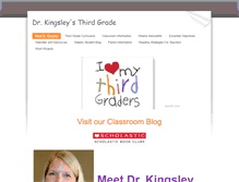 Tablet Screenshot of mrskingsleysthirdgrade.weebly.com