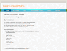 Tablet Screenshot of christinascreation.weebly.com