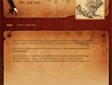 Tablet Screenshot of laclair.weebly.com