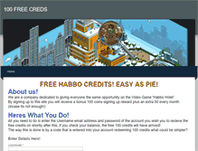 Tablet Screenshot of 100creds4free.weebly.com