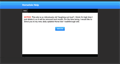 Desktop Screenshot of horseisleanswers.weebly.com
