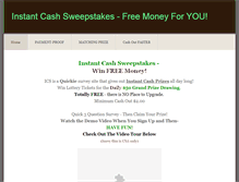 Tablet Screenshot of instantcashsweepstakes.weebly.com