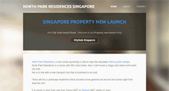 Desktop Screenshot of northparkresidencessingapore.weebly.com