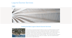 Desktop Screenshot of lagunaescrowservices.weebly.com