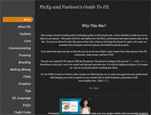 Tablet Screenshot of pixxyandfaelwenhlguide.weebly.com