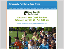 Tablet Screenshot of bearcreekfunrun.weebly.com