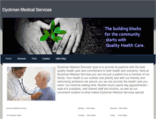 Tablet Screenshot of dyckmanmedicalservices.weebly.com