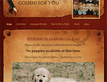 Tablet Screenshot of goldensforyou.weebly.com