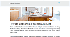 Desktop Screenshot of legacyrealestates.weebly.com