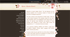 Desktop Screenshot of mysticmaidenranch.weebly.com