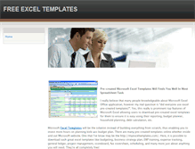 Tablet Screenshot of freeexceltemplates.weebly.com