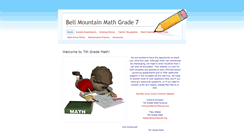 Desktop Screenshot of bellmountainmathgrade7.weebly.com