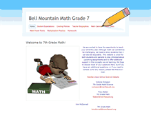 Tablet Screenshot of bellmountainmathgrade7.weebly.com