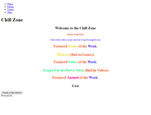 Tablet Screenshot of chillzone.weebly.com