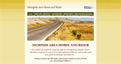 Desktop Screenshot of memphisareahorseandrider.weebly.com
