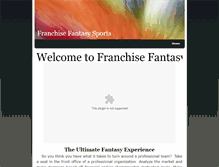 Tablet Screenshot of franchisefantasy.weebly.com