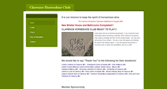 Desktop Screenshot of clarencehorseshoeclub.weebly.com